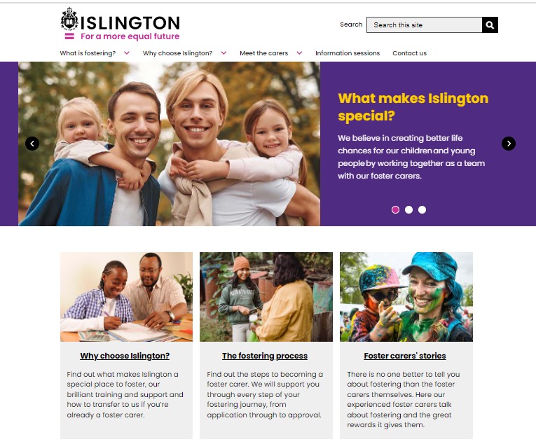Our new fostering website is now live!! Lots of brilliant stories &amp; info whether you're new to fostering, been thinking about it for a while or if you're a foster carer looking to transfer. What makes us so special to foster with? Come and see! fostering.islington.gov.uk #fcf22