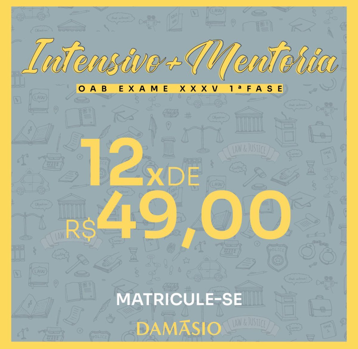 DamasioBrusque's tweet photo. OAB 1ª FASE
OAB 2ª FASE

| Mais de 50 anos marcados por um alto índice de aprovação na OAB
| 100% online

 DAMÁSIO BRUSQUE
  (47) 3355-1511 (WhatsApp)
#damasiobrusque #concurso #oab #examedeordem #direito #juridico #novatrento #guabiruba #botuvera #saojoaobatista https://t.co/sPXR70QkaG