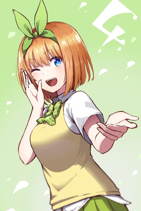 兵衛さんがTwitterに投稿した中野四葉(五等分の花嫁)のイラスト。