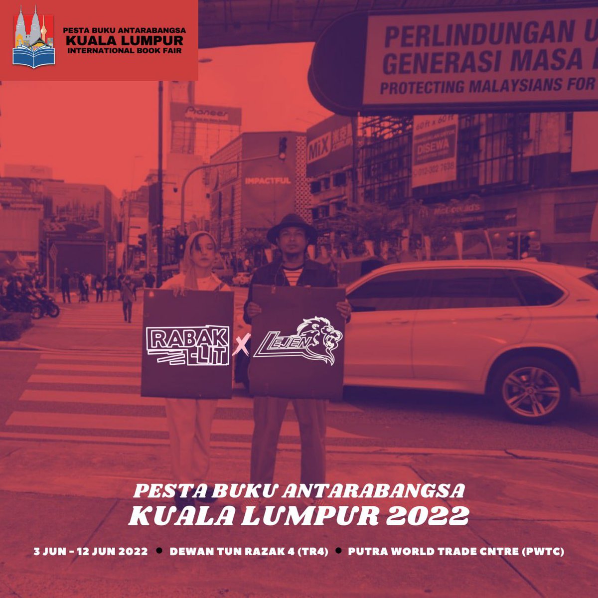 rabaklit's tweet photo. Pesta Buku Antarabangsa Kuala Lumpur 2022
Tarikh : 3 Jun - 12 Jun 2022
Tempat : Putra World Trade Centre (PWTC)
Masa : 10 Pagi - 8 Malam
Booth : 4072-4076
Mari hadir di booth kami ! #Hadir
#RabakLit
#LejenPress
#TokoSue
#BukuKauKab
#CukongPress https://t.co/MuKtZfFI6B