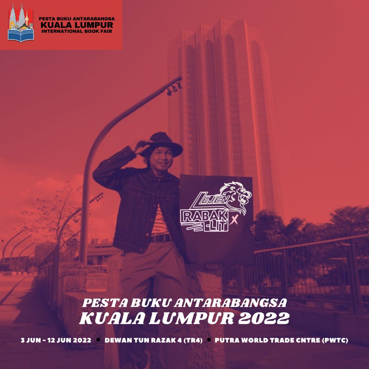 rabaklit's tweet photo. Pesta Buku Antarabangsa Kuala Lumpur 2022
Tarikh : 3 Jun - 12 Jun 2022
Tempat : Putra World Trade Centre (PWTC)
Masa : 10 Pagi - 8 Malam
Booth : 4072-4076
Mari hadir di booth kami ! #Hadir
#RabakLit
#LejenPress
#TokoSue
#BukuKauKab
#CukongPress https://t.co/MuKtZfFI6B
