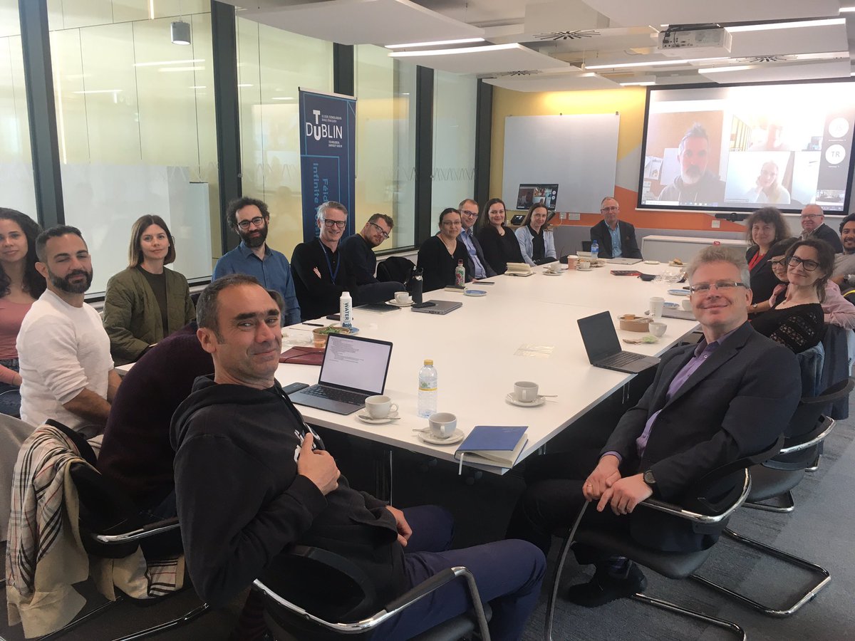 Ect_Lab's tweet photo. Finally all together for the #ECTLab general meeting. Thank you to everyone involved for your help and participation. @WeAreTUDublin @UTTroyes @UPCTnoticias @CyUniTech @h_da @RTU_LV @utcluj @EuropUnivTech https://t.co/cGVLIAkPU1