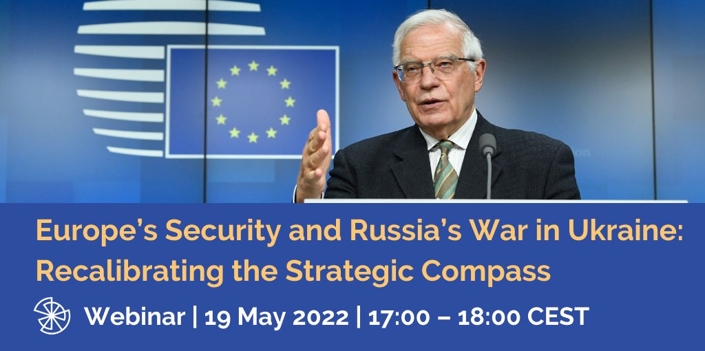 Promotional banner for ENGAGE Webinar (Picture of Josep Borrell speaking at an EU Council meeting)
Title: Europe’s Security and Russia’s War in Ukraine: Recalibrating the Strategic Compass
Date and time: 19 May 2022, 17:00-18:00 CEST