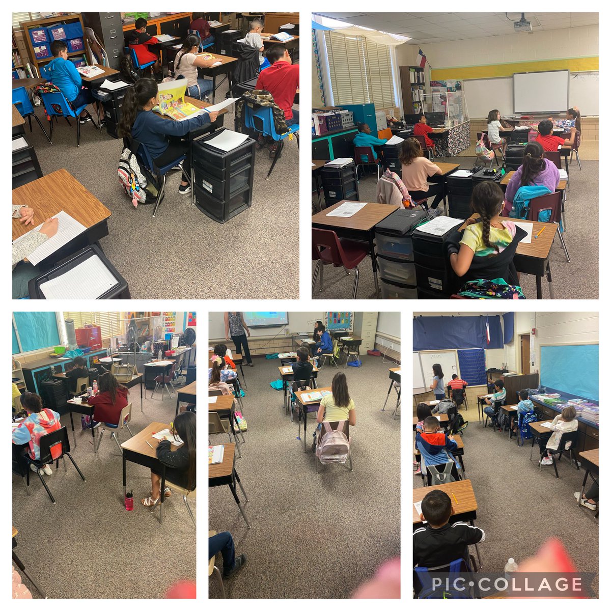 ⁦@TravisTornados1⁩ #scholarlywork 3rd grade working hard. Not even 8 am and scholars are busy!!