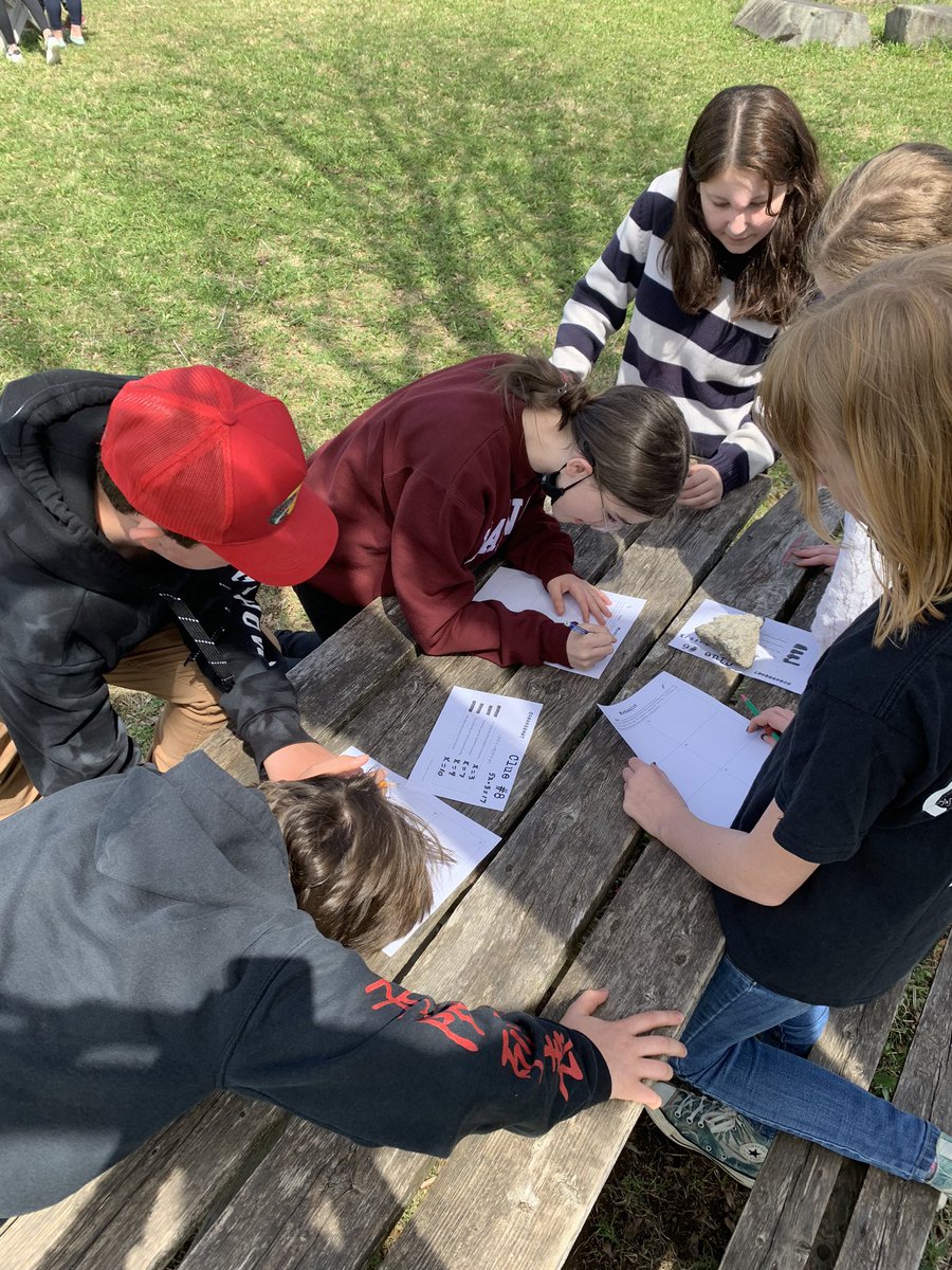 JessHogan15's tweet photo. Whodunnit? There’s been a crime, the mathematicians need to solve the clues to catch the criminal! @PasadenaAcademy #algebra #mathisfun #getoutside https://t.co/w4MxmGvl2S