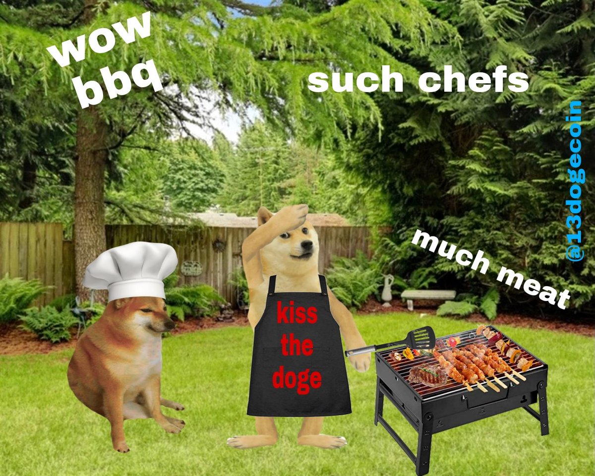 RT @13dogecoin: In honor of National BBQ day!! #dogefam #dogearmy #dogecoin #doge #DogecoinArmy https://t.co/bjM2jqIZwA