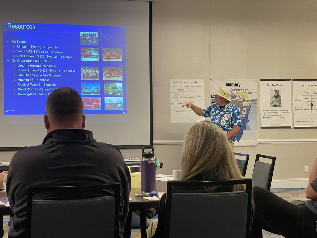 Second Leadership 381 class being delivered in Maryland by MC Solutions - members of the Team are working a simulated incident in Coasta Ricardo.  The briefing is concluded and it’s time to go to work…