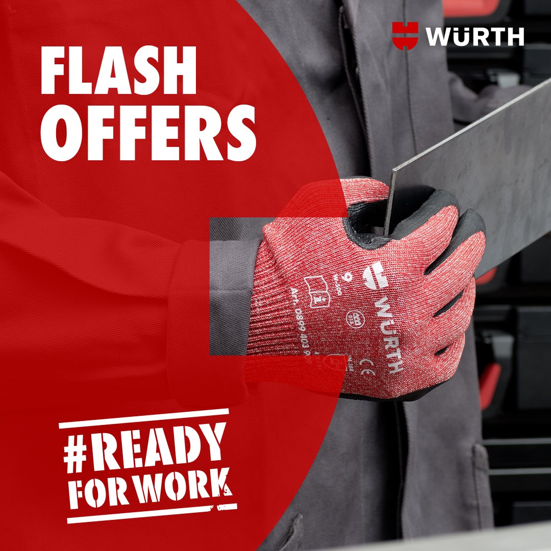 Wurth_Ireland's tweet photo. ⚡Another set of #FlashOffers have just arrived!⚡
Be sure to check them out before they're gone: https://t.co/ZfACfXut4N 🛒 https://t.co/BifQssuaCF