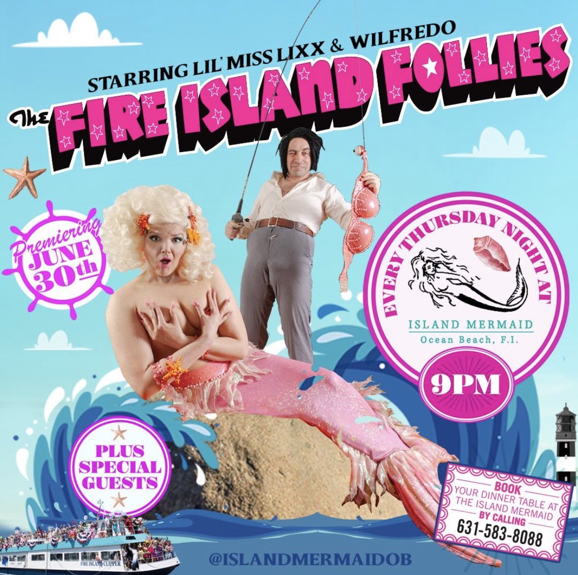 FIRE ISLAND FOLLIES Premieres Thurs. 6/30 with @LilMissLixx &amp; <a href="/wilfredotweets/">Wilfredo</a> #FireIslandFollies #Thursdays