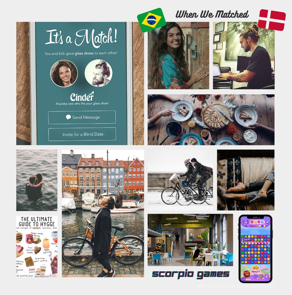 WHEN WE MATCHED has:
🇧🇷 Brazilian x Danish romance in Copenhagen
❤️ Roommates, grumpy x sunshine, fake-dating to beat a shared nemesis
📱 Game company, dating apps, mobile games
🇩🇰 Hygge, humor, bikes, pastries
❄️ Winter love with lots of heat 🔥
#SmoochPit #LovePit #A #RC #CR