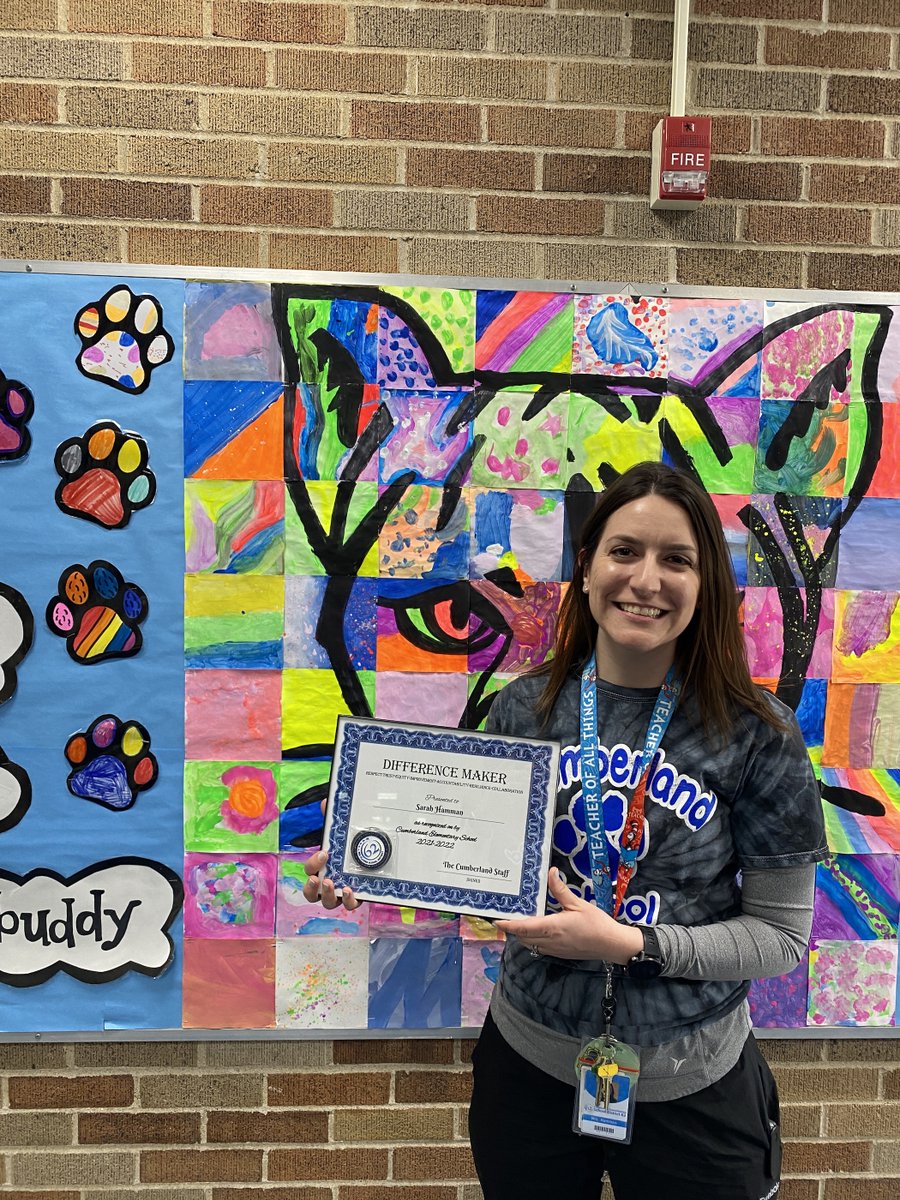 62schools's tweet photo. Sarah Hamman does a great job teaching P.E. at Cumberland! She has been mentoring her student teacher and showing him what it takes to be an educator. All of us at Cumberland are fortunate to have her! #62learns #62workingtogether #62differencemakers #62CU https://t.co/AqyYTMlAiG