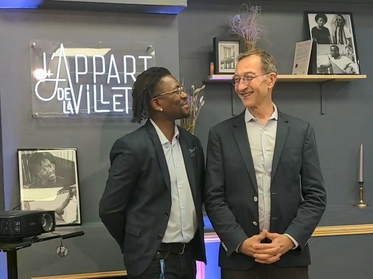 Ouverture de la Journée internationale du Vivre-ensemble en paix, en présence du Préfet Délégué interministériel chargé de l'accueil et de l'intégration des réfugiés, à l' <a href="/appartvillette/">lappartdelavillette</a> - un lieu hybride culturel et social à découvrir à #Paris19e.