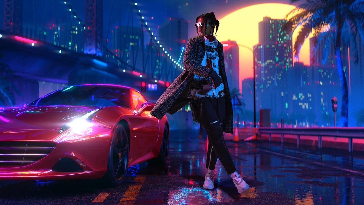 Glgth's tweet photo. Our new campaign for @ferraristore still available. Enjoy the ride 🌃 🎡✨pics by @Raphaellugassy 🤳 https://t.co/sWCavORd7V