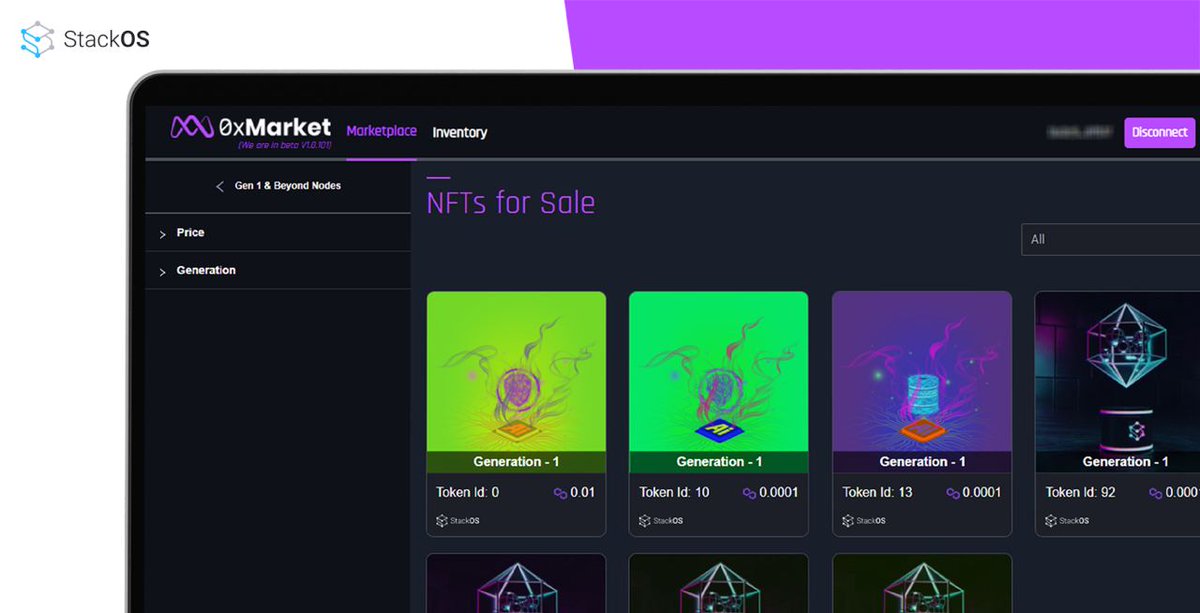 StackAI_xyz's tweet image. 🔥 MARKETPLACE UPDATE 🔥

We are excited to share the sneak-peek of the #NodeNFT marketplace 🥳

The dev team is sorting out the final touches before it goes live 💪

Stay tuned for the launch update! 🔥 

#DeCloud #AVAX #MATIC #StackOS #NFT