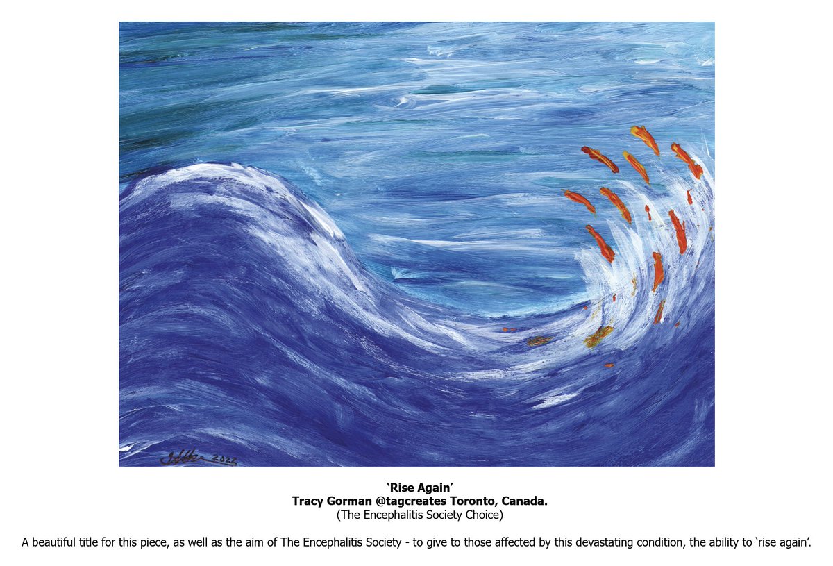 PAEartforacause's tweet photo. One of their 'Favourite Five' postcards chosen by The 
@Encephalitis Society and given a special mention in the #TAE22 catalogue.

'Rise Again' by Tracy Gorman @tagcreates. Congratulations Tracy! https://t.co/nMhcrBLlZE