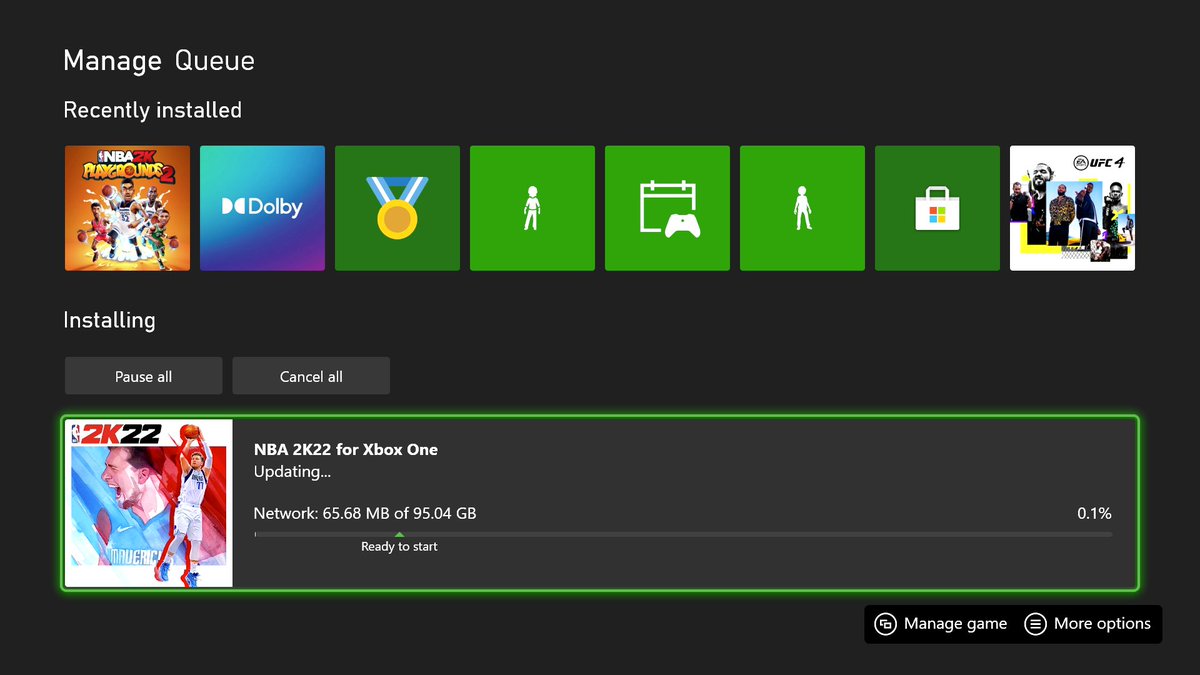 TicoisTocory's tweet photo. NBA 2K22 for Xbox One Patch Update 95.04 GB Geez!
I'm going to work out first then, I'll film and work on videos today, So stay tuned. #NBA2K22 #NBA2K22PatchUpdate #NBA2K22Patch1.12 https://t.co/1CKpBkRB7N