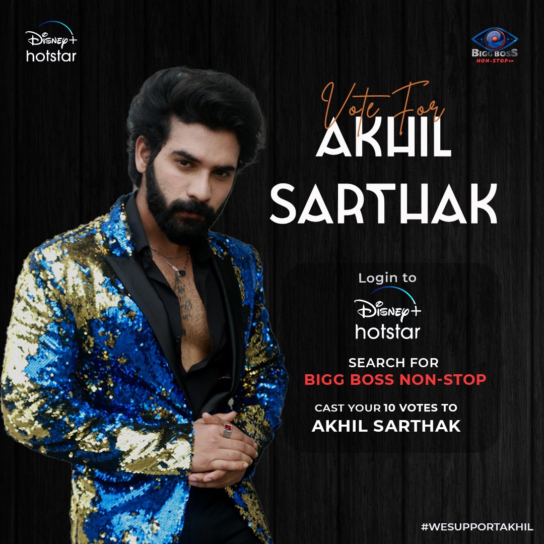 Saialekhyau's tweet photo. #akhilsarthak is the clear winner unless bb mgt do some biased stunts voted for akhilsarthak ,please do vote 

Roaring Winner Akhilsarthak

#BiggBossNonStopTelugu #BiggBossNonStop https://t.co/nI5iuD8joF