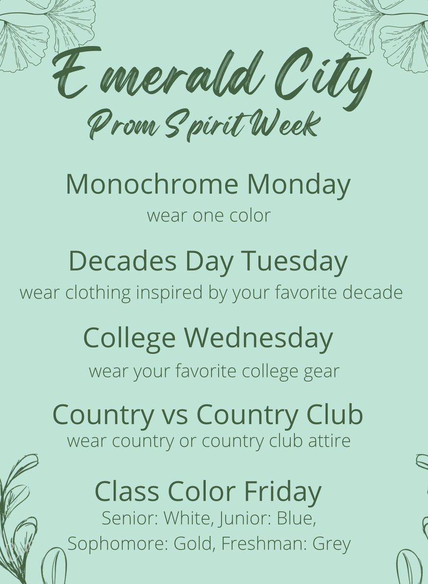 UPDATE because of safety concerns we will no longer be doing “Anything but a backpack day” this will be replaced with Decades Day. Thank you!