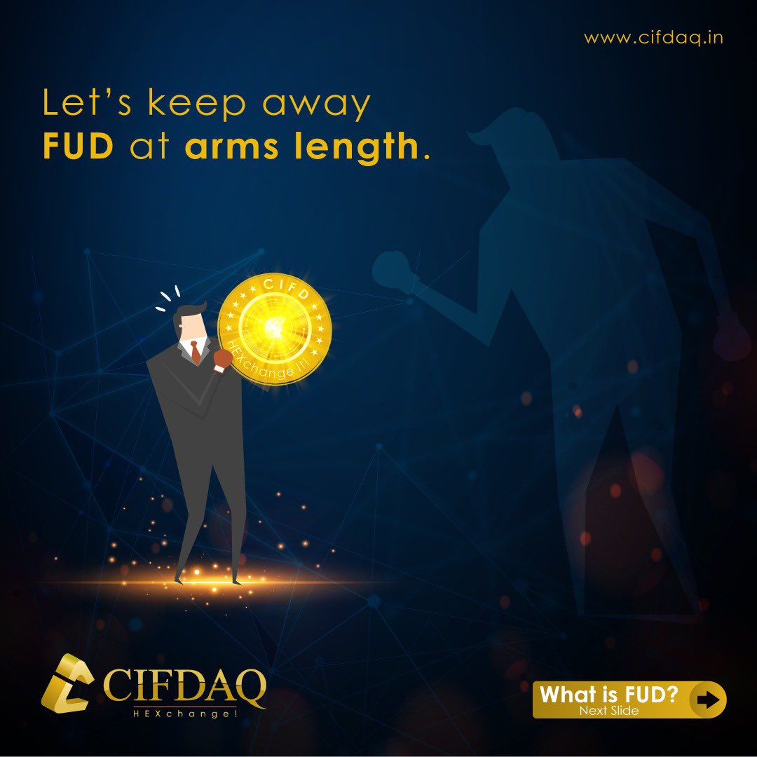 cifdaq's tweet photo. Bid Farewell to the Fears, Uncertainties and Doubts in your #Investing life. #Invest reliably with CIFDAQ.✅
What is #FUD? | #CIFDAQUnlearn is here to Explain.💡
#Crypto #cryptoexchange #CIFD #CIFDAQ #Nft #Cryptocrash https://t.co/AsS6ThUk0b