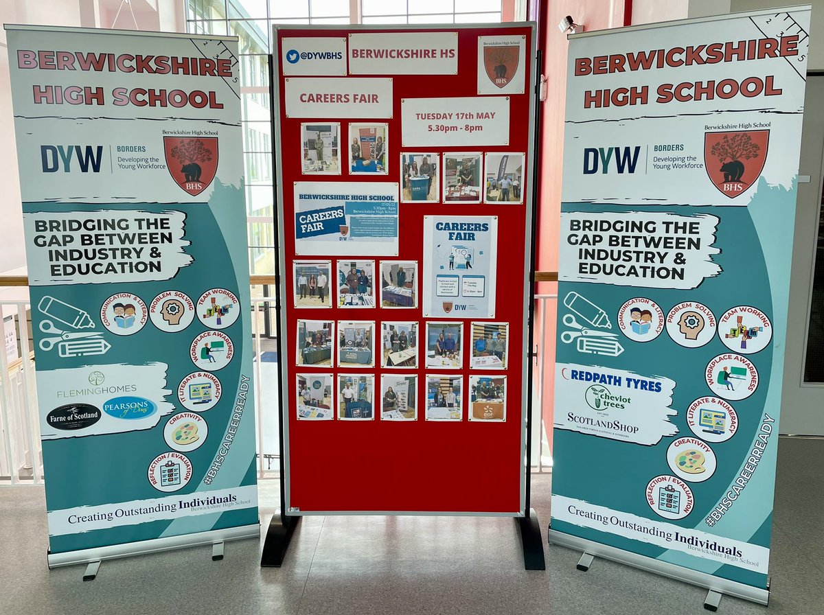 1️⃣ DAY TO GO‼️

📅 TUESDAY 17th MAY
 ⏰ 5.30pm - 8pm

Berwickshire HS 
Careers Fair 2022 🐻

Don't miss out on this great opportunity to network and learn more about the world of industry &amp; future positive destinations!🤔💭

Please Retweet!😊 
#BHSPartnerships🤝