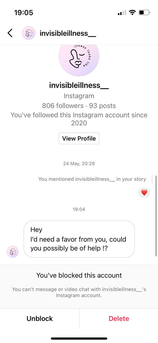 illnesslikeme's tweet photo. @instagram @InstagramComms they are messaging people for money and to hack more accounts. It literally has my name in the bio - what more proof do I need?! Please get in touch. https://t.co/ThAJP0isKe
