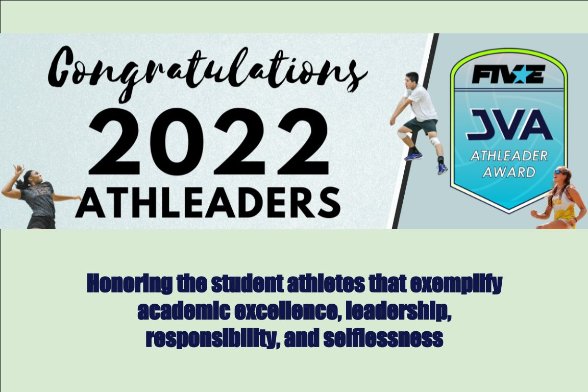jvavolleyball's tweet image. BREAKING: The JVA is pleased to announce the 2022 JVA Athleaders powered by Fivestar-an impressive group of 20 male female indoor &amp;amp; beach junior volleyball athletes who exemplify academic excellence, leadership, responsibility, &amp;amp; selflessness. jvavolleyball.org/jva-announces-…
#fivestarapp