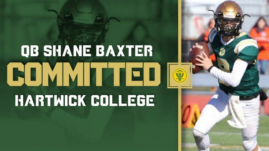 CoachKenBarger's tweet photo. We are so proud to announce QB1 Shane Baxter has committed to Hartwick College. Shane is a 3 sport star here at FDR. QB, Shooting Guard, and Pitcher. Add his great academics to it and he is a complete student-athlete! Congrats to Shane &amp; His Family! @athleticshpcsd @shanembaxter https://t.co/hXOPx7PPld