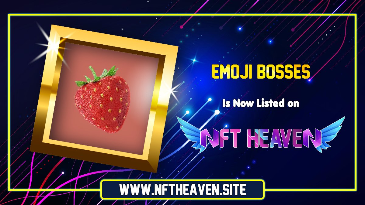 NftHeavenSite's tweet photo. Welcome 🎊 @EmojiBosses 🎊

https://t.co/gaQHWpiIta

❤️ Like &amp; Retweet. Promote this to other people!

✅Pro tip: Ask your community to vote and get discovered by more people! 😉
🛡️Always DYOR

#NFTLAUNCH #NFTDROPS #NFTCommunity #NFTs #nftcollector #NFTcollection #nftcollectors https://t.co/PAVzxnymbP