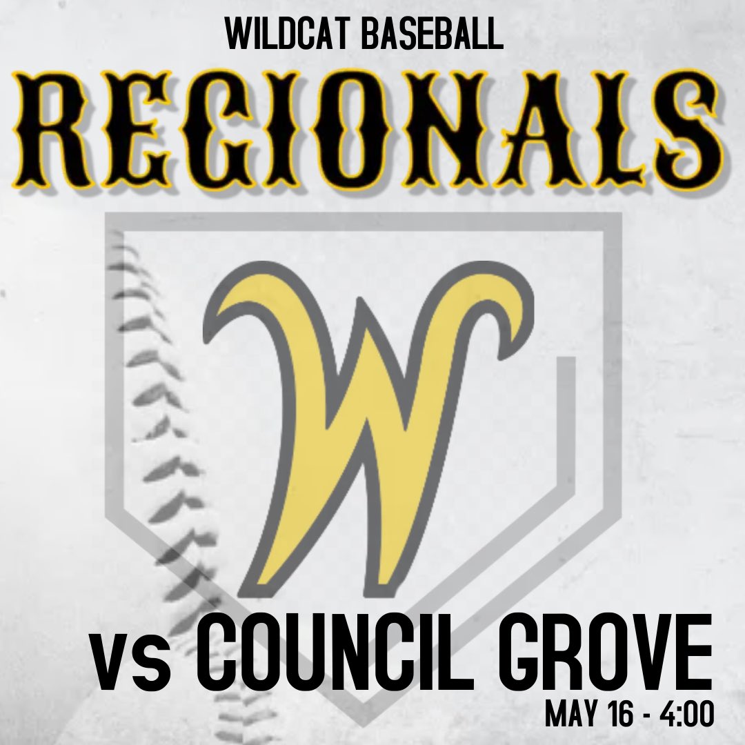 Wildcat vs Council Grove at home 4:00. Go Cats!!!