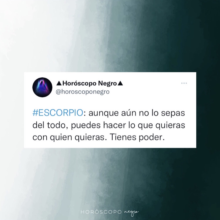 escorpio_hn's tweet photo. ✨ Síguenos también en nuestra cuenta de Twitter ➡️ @horoscoponegro https://t.co/eH8mZGrUhH