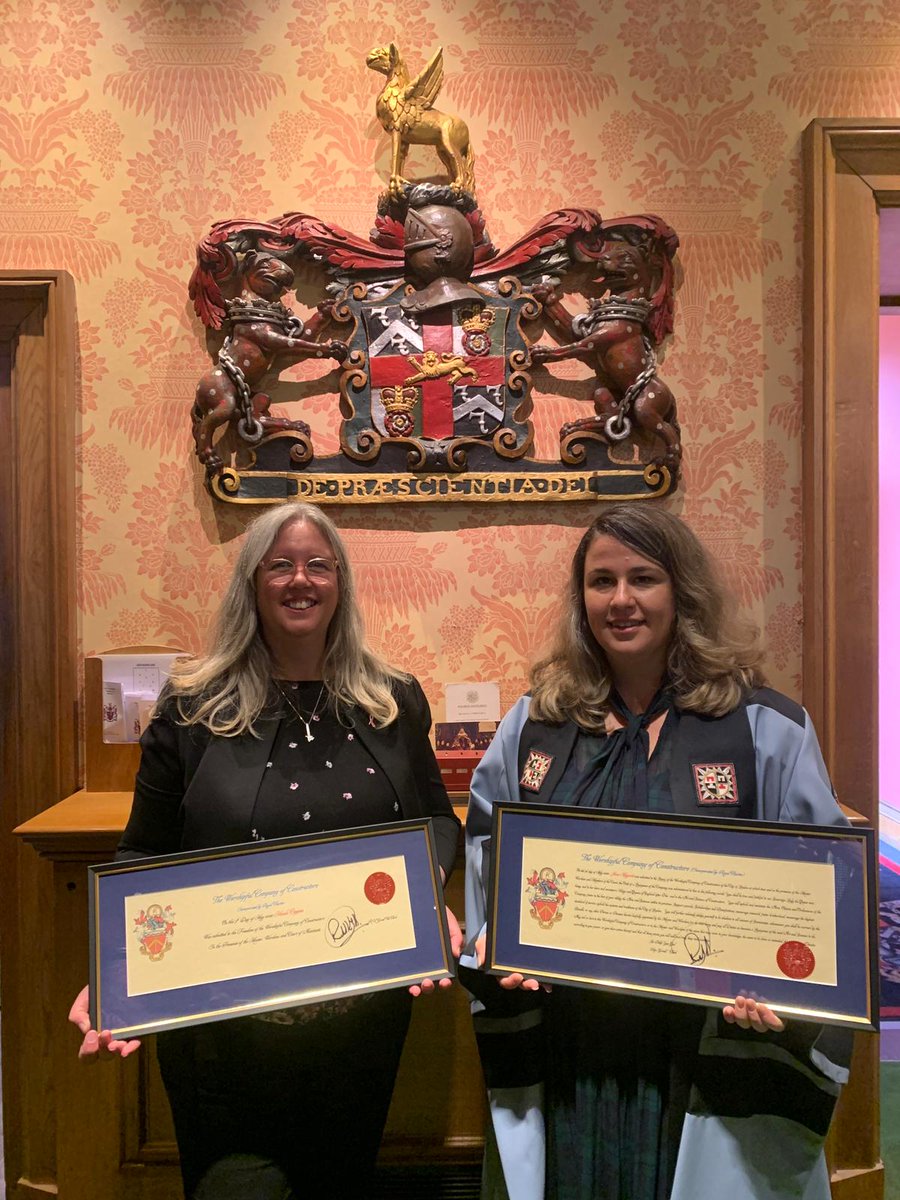 ConstructorsW's tweet photo. Congratulations to Nicola Coppen for being initiated into the Worshipful Company of Constructors as a Freedom! Welcome to the Livery! 🎉🎊

And a huge congratulations to Juna Margariti for becoming a Liveryman! 🎉👏🏻

#womeninconstruction #livery #membersonly #wcoc https://t.co/4n4Kt9pxcM