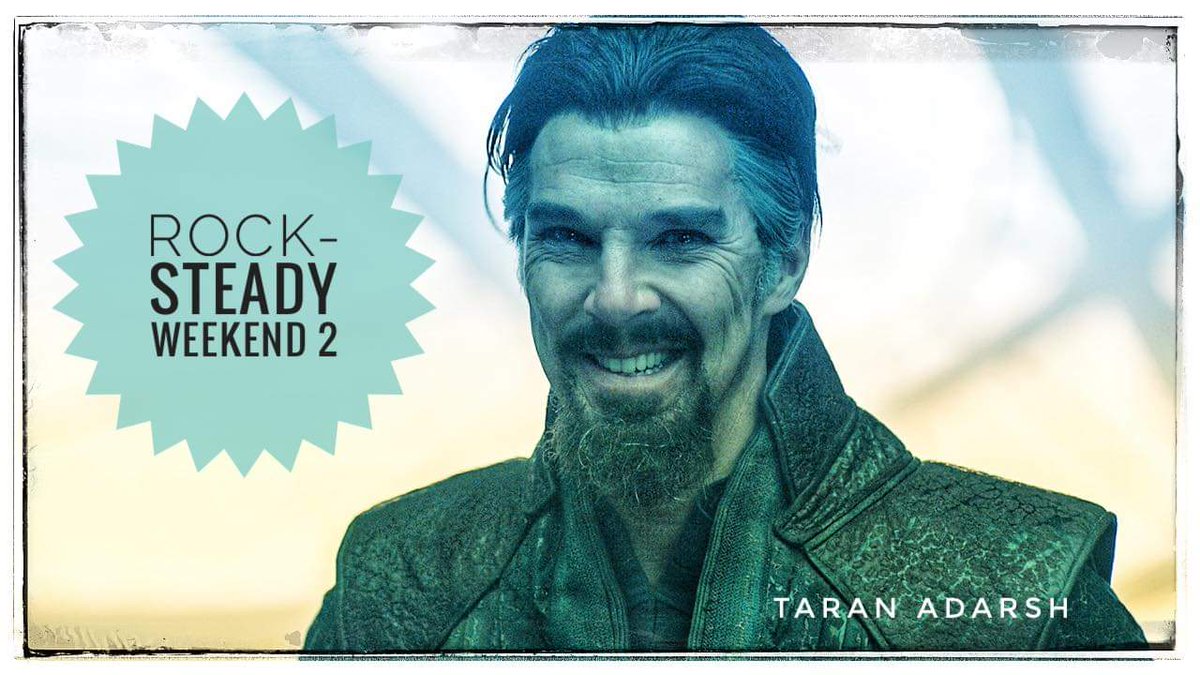 #DoctorStrange is rock-steady in Weekend 2... Collects ₹ 13.70 cr... This, despite new releases in multiple languages... [Week 2] Fri 2.70 cr, Sat 5.20 cr, Sun 5.80 cr. Total: ₹ 115.01 cr Nett BOC. #India biz. All versions.
Note: *Week 1* total was ₹ 101.31 cr Nett BOC.