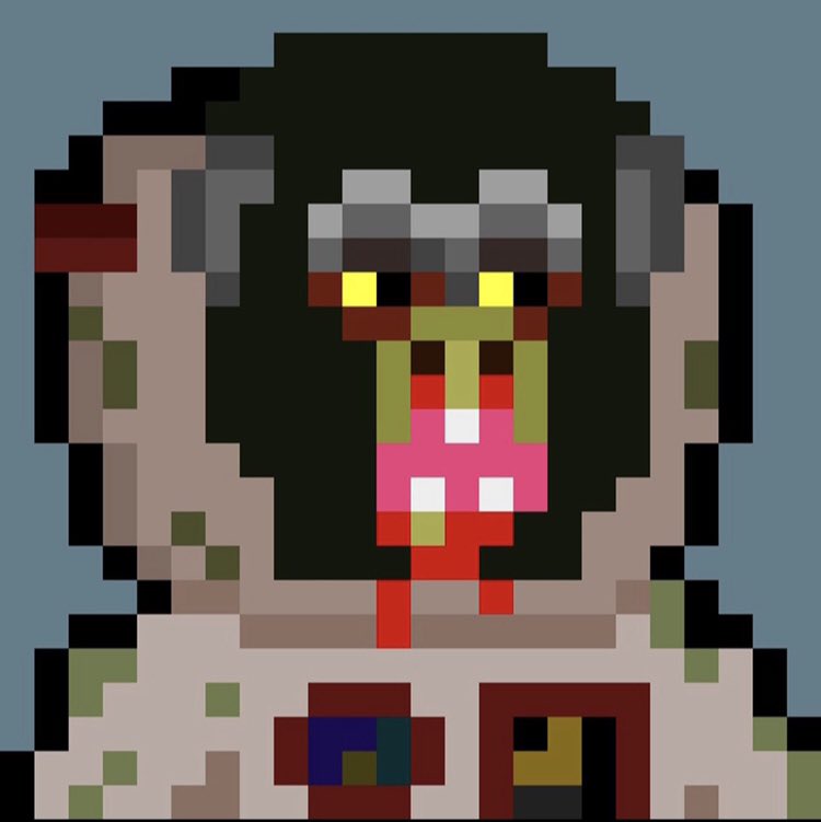 #NewProfilePic Can’t stay away from having my <a href="/VETPetsOfficial/">VETPets Ⓥ</a> GEN1 “UNDEAD - Ham the AstroChimp” as my #PFP!! Here’s a beauty of a commission from the one and only “✋y 🪱 🕳 “ <a href="/AEtnevic/">Handy Wormhole - #RomaNFTWeek</a>… Supa 🔥 as usual! Gotta appreciate the art coming out of the #VeFam! 👀 lil ode to the 🐐
