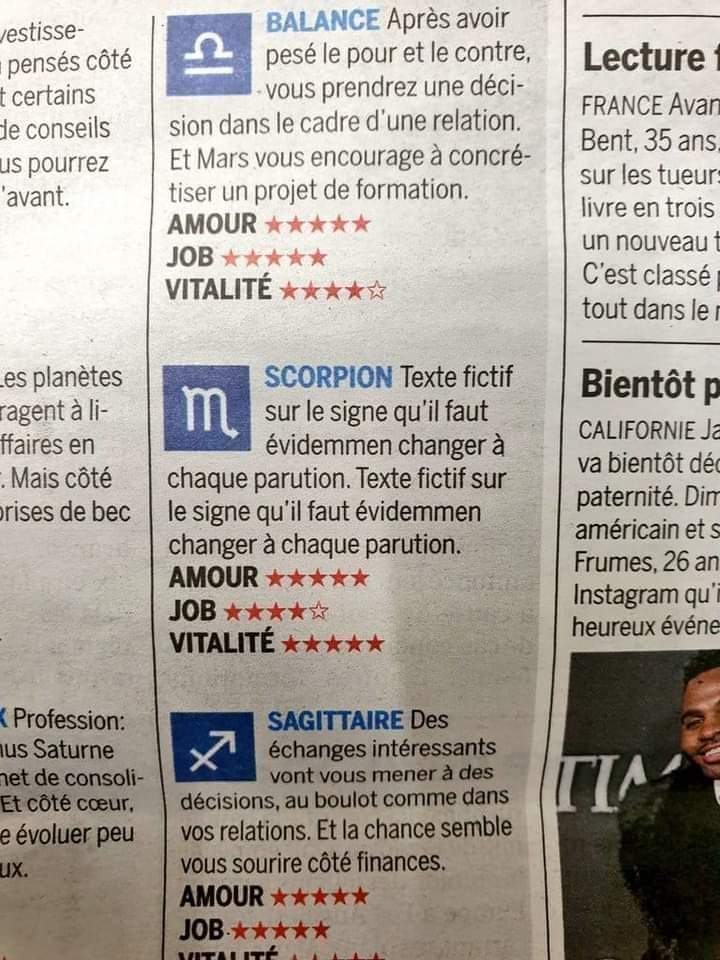 Inquiet pour mes amis nés sous le signe du Scorpion