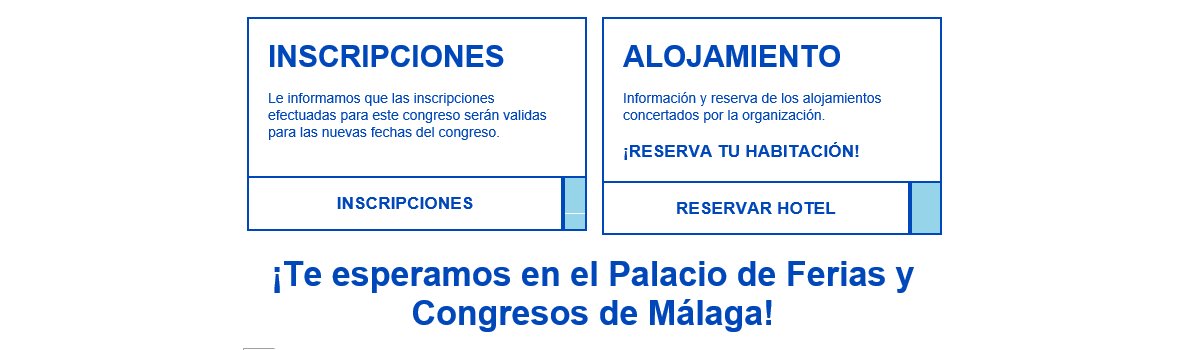 ⏳Se acerca la fecha de nuestro XXII Congreso Nacional de Administradores de Fincas, un evento imprescindible para los profesionales del sector💪

¿Necesitas alojamiento?🏨
acortar.link/zZhoO9
Inscríbete 🖊️
acortar.link/9a7NvB

#cnaf2022 
@CgcafeAaff
<a href="/CAFMalagaES/">CAF Málaga</a>
<a href="/Fycma/">Fycma</a>