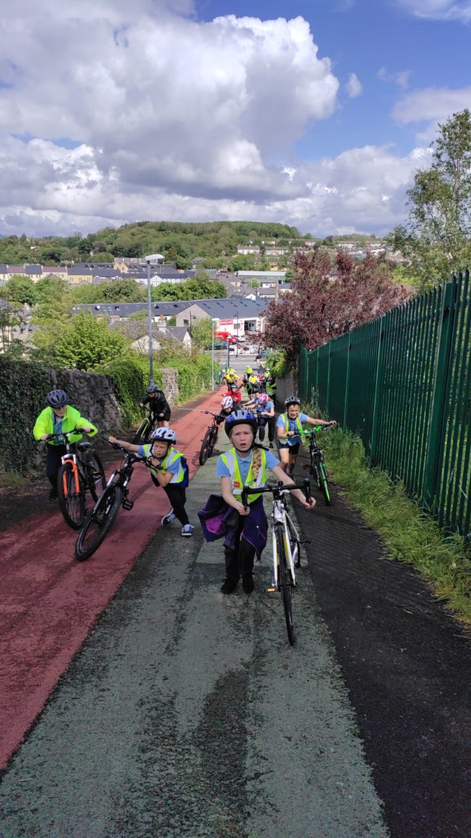 MayoSport1's tweet photo. **Westport School Cycle** Celebrating #Bikeweek2022
Well done to National Schools: Holy Trinity & Quay N.S and to Secondary Schools Rice College and Sacred Heart School #bikeweekmayo
@TFIupdates https://t.co/S2iaf2U8tw