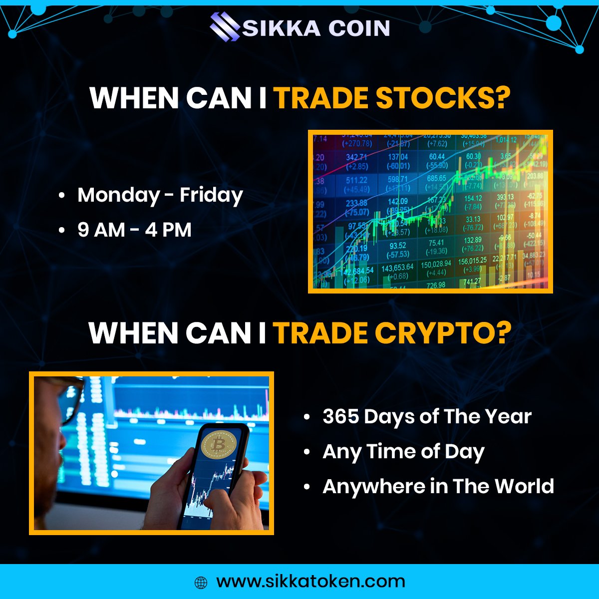 SikkaToken's tweet photo. 🔥Trade #Stocks Vs Trade #Crypto

#cryptocurrency #investors #cryptotrading #sikkacoin #cryptoinvesting #invest #investing #cryptoinvestors #crypto #cryptotrader #digitalcurrency https://t.co/aoRzcSODBu
