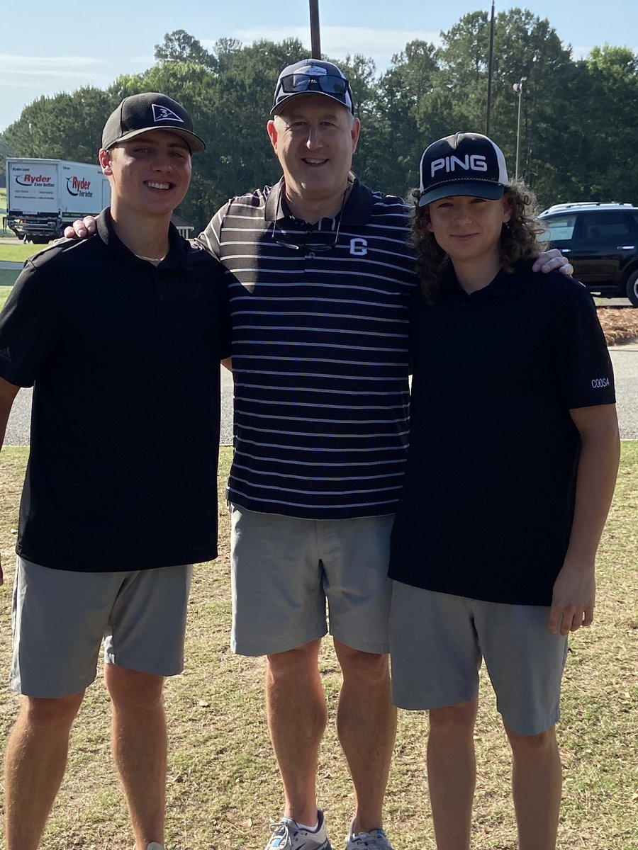 Seniors last High School State golf tournament. It has been an honor coaching these two outstanding young men. Go Eagles!