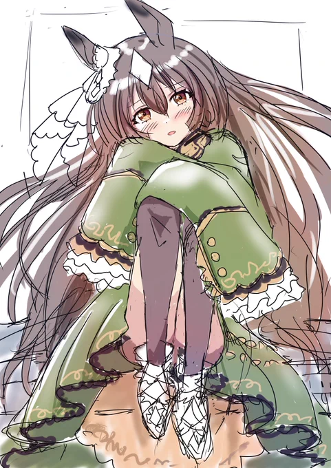 こっそり構想中ラフラフ×2
いつも汚いラフですいません😅
ここからどう仕上がるか楽しんで頂けたら幸いです😊 