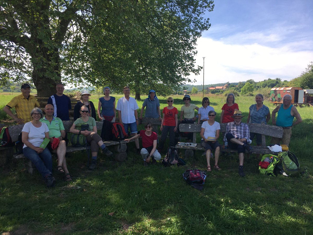 NaturfreundeBV's tweet photo. Bei hochsommerlichen Temperaturen waren wir gestern im Niddertal #wandern #Naturfreunde #BadVilbel hier schattige Rast am #NABU Erlebniszentrum #Ortenberg Selters https://t.co/lJliVg9cQR