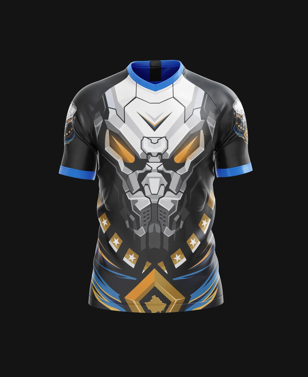 ICKosovo's tweet photo. Getting ready for the Cyber Security Hackathon - joint event with @IowaNatGuard @IowaStateU @KSF_Kosova & University of Prishtina - FIEK. This is the jersey of #TeamICK #CyberUnity designed by Erris Veliu. https://t.co/F8YMoMRK9G