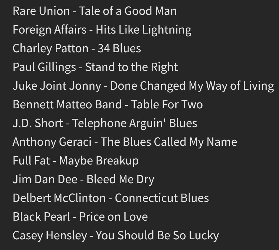 thewhiskyrev (@thewhiskyrev) on Twitter photo This week's setlist includes: @paulgillings76 <a href="/Antmanblue/">Anthony Geraci</a> <a href="/FullFatBand/">Full Fat Band</a> <a href="/JimDanDeeBand/">Jim Dan Dee</a> <a href="/officialdelbert/">Delbert McClinton</a> <a href="/CaseyHensley_/">Casey Hensley</a> This week's setlist includes: @paulgillings76 <a href="/Antmanblue/">Anthony Geraci</a> <a href="/FullFatBand/">Full Fat Band</a> <a href="/JimDanDeeBand/">Jim Dan Dee</a> <a href="/officialdelbert/">Delbert McClinton</a> <a href="/CaseyHensley_/">Casey Hensley</a>
