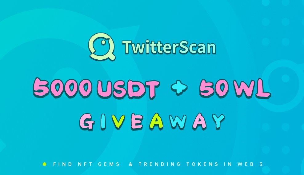 MetaScan (@metascanpro) on Twitter photo ๐๐คฉ๐ง๐๐ถ๐๐๐ฒ๐ฟ๐ฆ๐ฐ๐ฎ๐ป ๐ข๐ ๐๐ถ๐๐ฒ๐ฎ๐๐ฎ๐๐คฉ๐
๐๏ธ๐๐๐๐ ๐๐๐๐ + ๐๐ #NFT ๐๐
๐350 winners
โถโค๏ธ&๐
โท๐Click to join: bit.ly/3Mm9nGb
#TwitterScan ็ป้ฒ่
ใ๐ๅฟๆด๐ฅใใพใ!๐
#Airdrops #Whitelist #NFTGiveaways #NFTs #NFTWhitelist #NFTAirdrops #Metaverse ๐๐คฉ๐ง๐๐ถ๐๐๐ฒ๐ฟ๐ฆ๐ฐ๐ฎ๐ป ๐ข๐ ๐๐ถ๐๐ฒ๐ฎ๐๐ฎ๐๐คฉ๐
๐๏ธ๐๐๐๐ ๐๐๐๐ + ๐๐ #NFT ๐๐
๐350 winners
โถโค๏ธ&๐
โท๐Click to join: bit.ly/3Mm9nGb
#TwitterScan ็ป้ฒ่
ใ๐ๅฟๆด๐ฅใใพใ!๐
#Airdrops #Whitelist #NFTGiveaways #NFTs #NFTWhitelist #NFTAirdrops #Metaverse