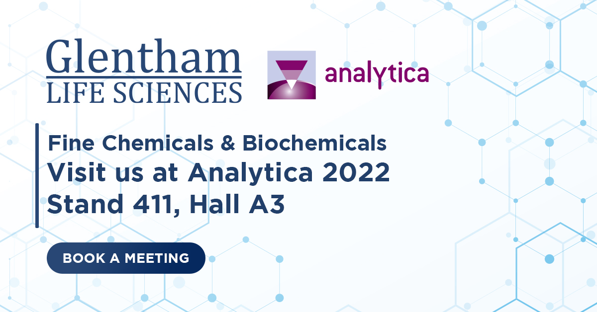 Come and meet the Glentham Life Sciences team at Analytica in Munich.

We can be found at Stand 411, Hall A3 from 21st to 24th June 2022. Follow the link for more details and to book a meeting:

glentham.com/en/news/articl…