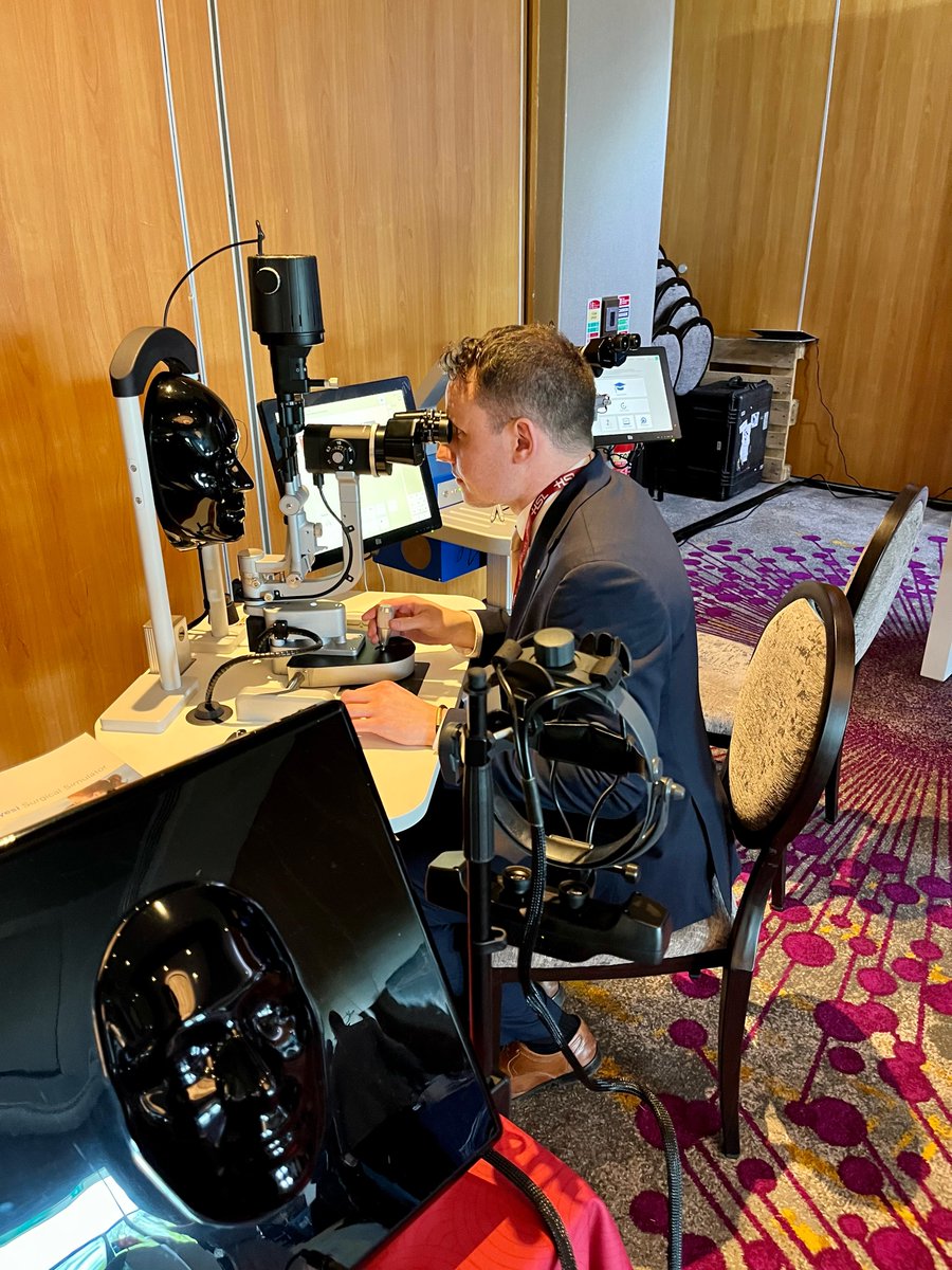 HS_Simulation's tweet image. On exhibition at the Irish College of Ophthalmologists 2022, May 16-18: #Eyesi Indirect, Eyesi Slit Lamp, Eyesi Surgical. Come by and meet us there!
#Ophthalmology #SlitLamp #Ophthalmoscope #CataractSurgery #VitreoretinalSurgery #MedicalTraining #MedicalSimulation #HaagStreit