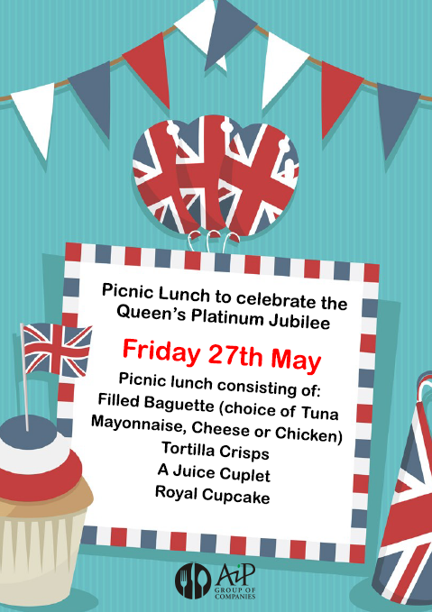 Check out our picnic lunch for the 27th May! This is to celebrate the Queen's Platinum Jubilee. 🫅🇬🇧