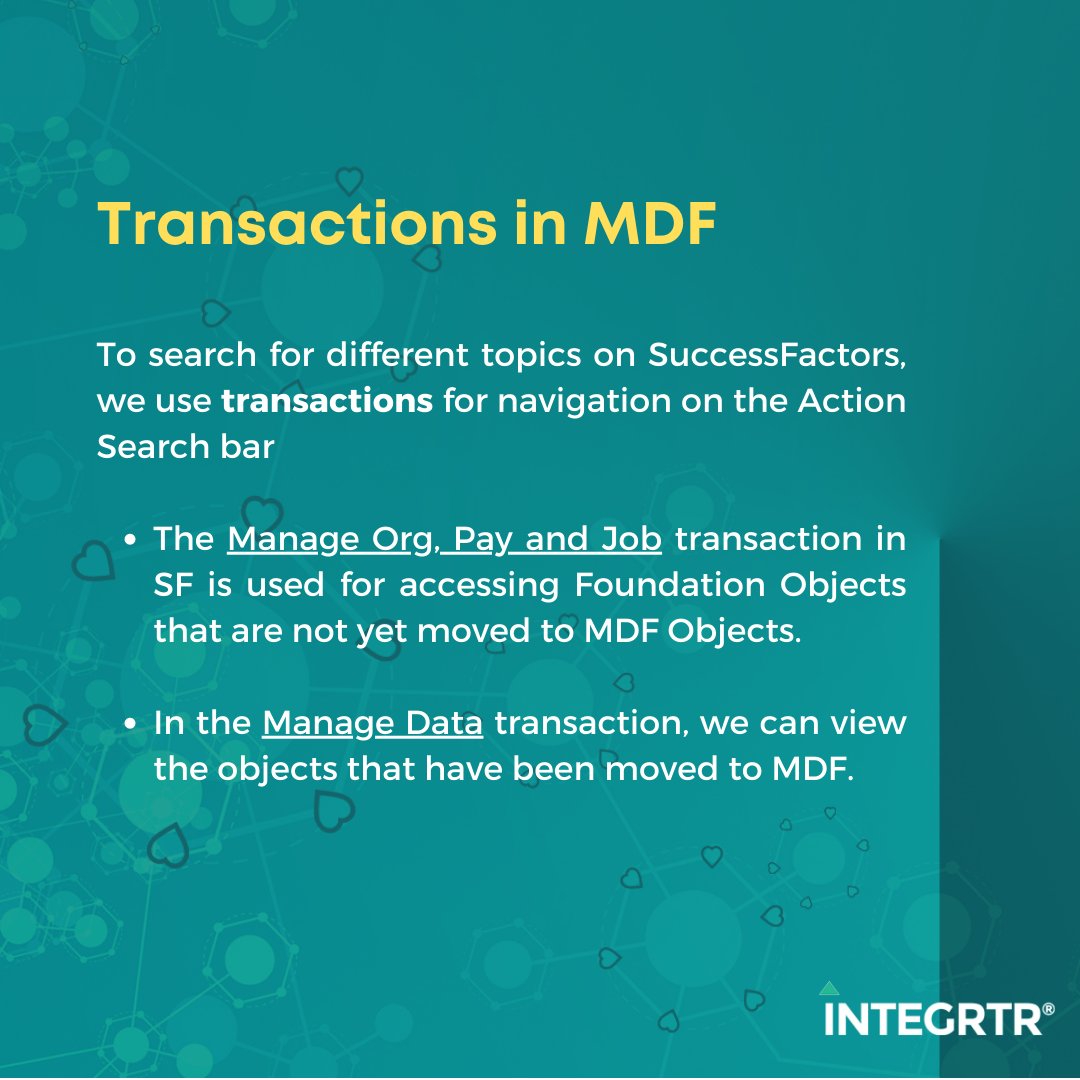 integrtr's tweet image. n/n Using the right transactions

#miniLearning #learnAndShare #SuccessFactors