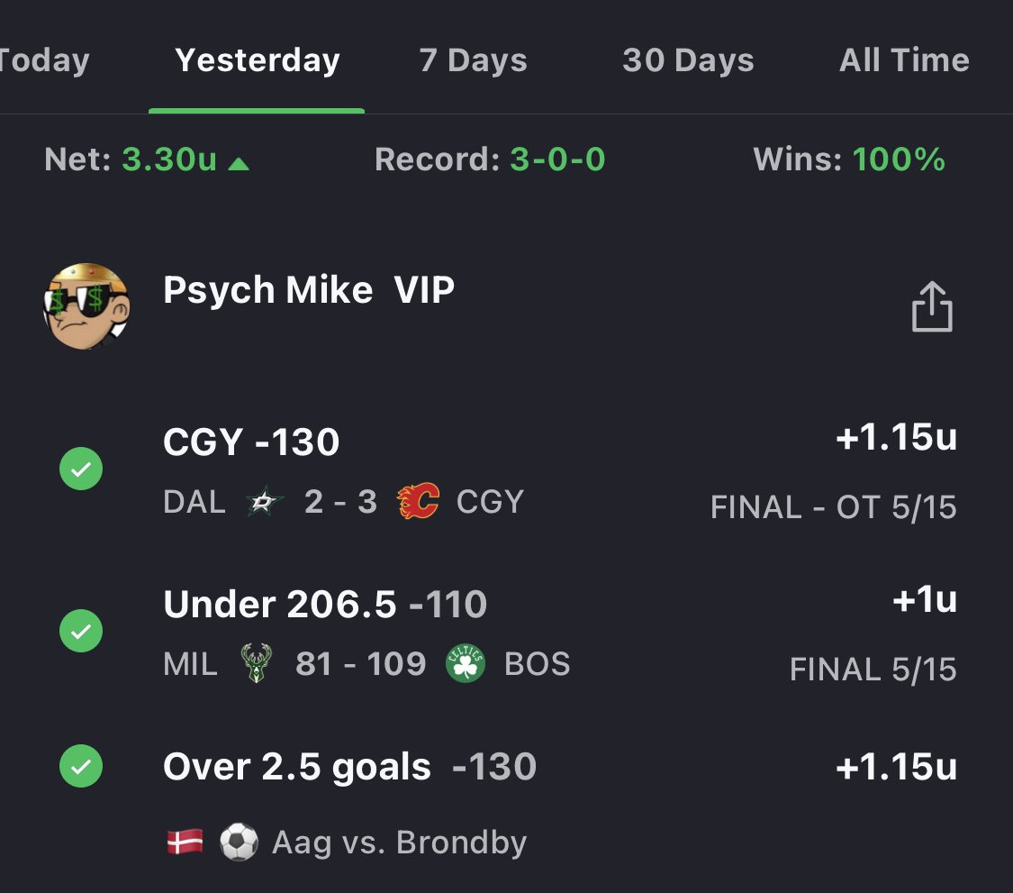 PsychMikeSports's tweet photo. Quality over Quantity. LETS EAT VIP 😤 !! Locking in…want to join? Just shoot me a direct message and I’ll get ya started ASAP. 

#CASHWITHUS #VIP 👑 🔥 https://t.co/RQiQiU0tJX
