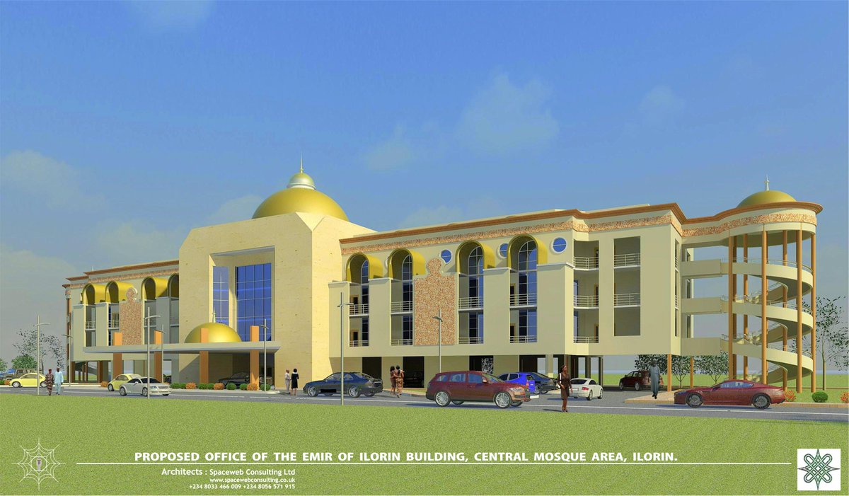SpacewebA's tweet photo. Proposed office of the Emir of Ilorin building, Central Mosque Area, Ilorin.
Designed by Spaceweb consulting Ltd.
Year: 2012
Theme: Architectural Symbolism
#Spaceweb #Architects #Ilorin #Emir #form https://t.co/sSex7Fgeo8