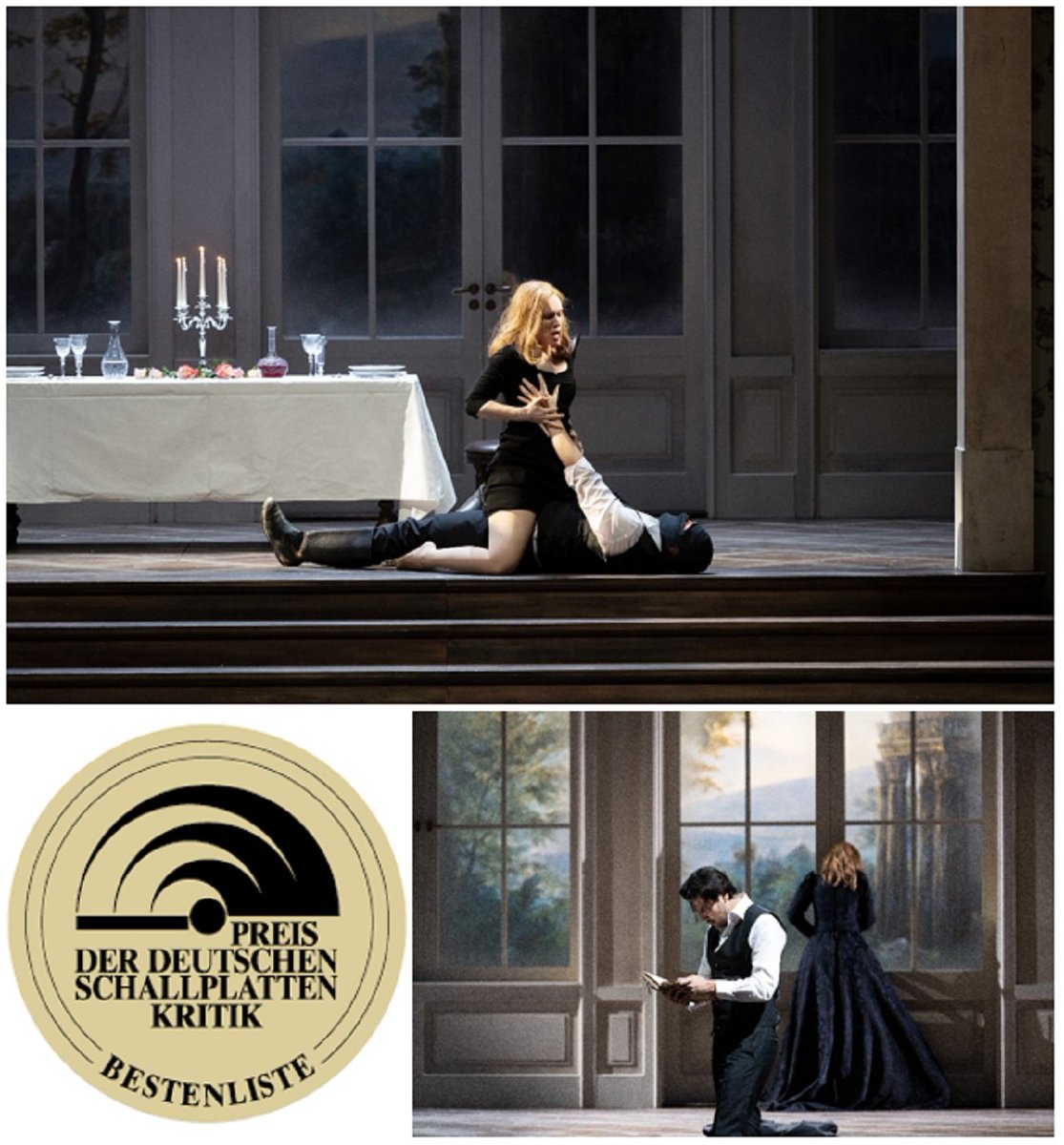 Excellent! The DVD of R. Zandonai's FRANCESCA DA RIMINI (Dir. #ChristofLoy; Cond. @CarloRizziMusic) has been awarded the German Record Critics' Prize (2/2022)! Congratulations. Audience premiere on 19 May 2023 – tickets available: t1p.de/ksxds @NAXOS_de @deutsche_oper